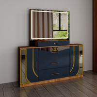 Ensemble de chambre à coucher turque complet de luxe abordable, lit double, gain de place, rangement domestique, économique, moderne, ensemble de meubles de chambre king size