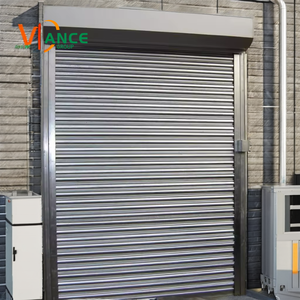 Porte de garage enroulable en acier galvanisé polymère fini, moderne, 8x7, pour entrepôt - Product Image 2
