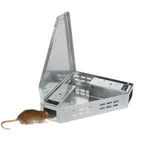 Chuyên nghiệp thép mạ kẽm Chuột bẫy rắn nắp kim loại Kiểm soát dịch hại tam giác hộp nhân Đạo đông không giết Chuột bẫy - Product Image 1