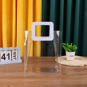 Bolsa de compras de pvc con logotipo impreso personalizado, bolsa gruesa de PVC transparente - Product Image 3