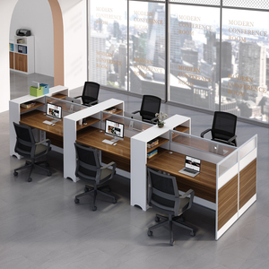 Stile moderno 1 2 4 6 8 posti scrivania cubicolo schermo Workstation divisorio tavolo ufficio moderno ergonomico - Product Image 4