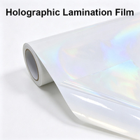 Rouleau de PVC holographique auto-adhésif iridescent pour la décoration d'images, protection de surface d'impression