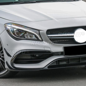 Front Bumper Lip Spoiler Diffuser <b>Splitters</b> Body Kit Aprons Cover Guard Trim for Mercedes Benz CLA-Class C117 CLA200 2016-2019 - Product Image 3
