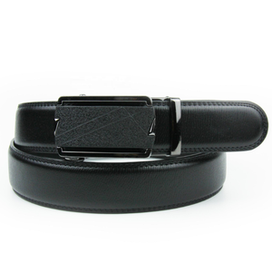 <b>Black</b> Automatic <b>Belt</b> Rectangular Auto Lock Buckle Formal Style One Piece Molding Durable Design 1.5 Inches Width 42 Inches - Product Image 1