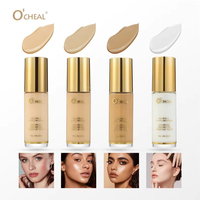 ODM OEM O'CHEAL Fond de teint liquide naturel éclatant, fond de teint pour le visage minimisant les pores, longue tenue, teint uniforme, base de maquillage