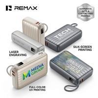 REMAX T202ALP 20000mAh Power Bank 45W PD Pengisian Cepat dengan Kabel Type-C Retractable 70cm Terintegrasi, Pengisi Daya Portabel untuk Laptop dan Ponsel