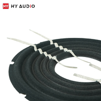 HY AUDIO Accesorios para Altavoces Subwoofer Spider para PC con Cable de Plomo Plateado, Amortiguador Universal de Alta Calidad para Altavoces