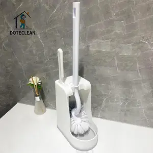 High Quality Cheap Custom Long Handle Plastic Washing Cleaning Accessories Bathroom Toilet Brush Set
