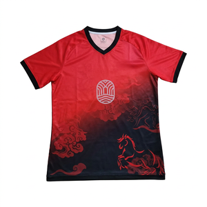 Conjunto de Camiseta de Fútbol para Adultos de Alta Calidad, Personalizada con Sublimación, Impresión Digital, Secado Rápido, Transpirable, Elástica en Cuatro Direcciones, Unisex - Product Image 2