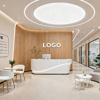 Ensemble de mobilier personnalisé pour salon de manucure : table et chaise avec éclairage LED pour spa et institut de beauté – Conception complète pour toute la pièce