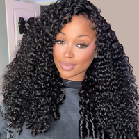 Perruque Bob en Cheveux Humains Indiens Bruts, Dentelle HD, Cuticules Alignées, 100% Sans Colle, Perruques Lace Front pour Femmes Noires