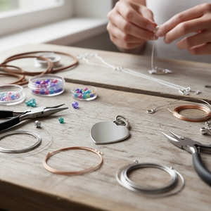 Ciondolo a forma di cuore 27x35 mm, accessorio per gioielli, ideale per lavori artigianali e progetti fai da te - Product Image 3