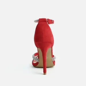 Design Custom Sandals Women's Latest High Heels Girls Party Party Shoes Beautiful Elegant Jewel High Heeled Sandals