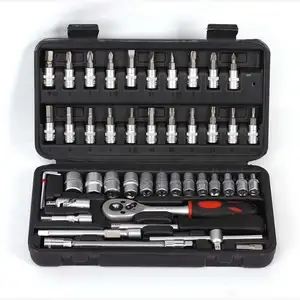 KAFUWELL-herramientas profesionales de diferentes tamaños, Kit de herramientas de llave de tubo, 82 Uds.