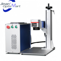Machine de marquage laser à fibre 200 mm x 200 mm MAX 30 W 50 W Graveur laser Acier inoxydable Aluminium 100 W plastique cuir