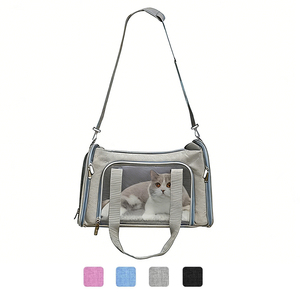 Sac à dos de transport portable pour animaux de compagnie, sac de transport respirant <span class=keywords><strong>en</strong></span> maille pour <span class=keywords><strong>chiens</strong></span> et chats, sac à dos de voyage léger pour petits <span class=keywords><strong>chiens</strong></span> et chats, randonnée <span class=keywords><strong>en</strong></span> plein air - Product Image 1