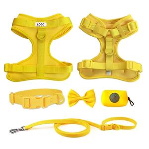 Harnais pour chien réglable en néoprène personnalisé Peach <span class=keywords><strong>Floof</strong></span>, ensemble de harnais pour animaux de compagnie en nylon rembourré doux, fabricant OEM ODM - Product Image 4