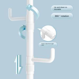 Porte-manteau en métal simple et moderne Support de rangement vertical debout pour chambre à coucher Internet-Famous Cloths Hanger Coat Floor - Product Image 4