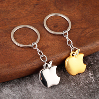 Porte-clés mousqueton 3D en alliage en forme de pomme, créatif et populaire, léger et tendance, cadeau promotionnel, personnalisable OEM