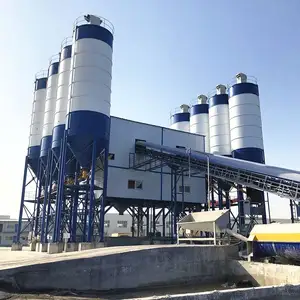 Modern China Top Factory Cement Concrete Mixing Plant Automatic Large Mixing Capacity Concrete Mixing Plant