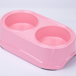 Bol pour animaux de compagnie en mélamine de couleur unie pastel, plat d'alimentation pour animaux de compagnie très vendu pour la vente au détail à l'étranger - Product Image 3