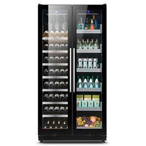 Réfrigérateur à vin thermoélectrique double zone grande capacité 340 bouteilles pour la maison et le commerce, réfrigérateur à boissons pour bar Bj-735 Commercial - Product Image 1