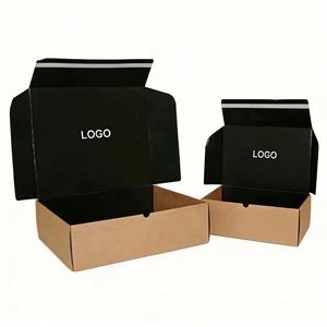 Custom Logo Corrugated Cardboard Mailer <b>Box</b> With Self-Seal Tear Strip Ideal for Apparel E-commerce <b>Shipping</b> - Product Image 2