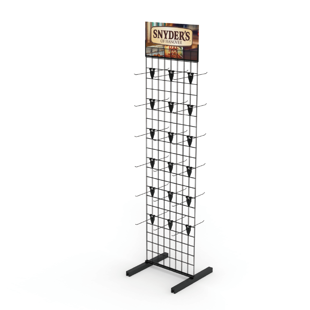 Customized Modern Double-Sided Metal Wire Mesh Storage Display Rack with Rotating Feature for Supermarkets & Exhibition Venues — view 5