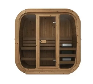 2025 Australia Outdoor panorama listrik kaca kayu taman Sauna desain Modern Cedar merah tradisional Villa Sauna jual panas - Product Image 2