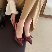 Sandales à talons hauts sexy pour femmes, grande taille 713, à bout fermé, avec nœud, bride arrière, amincissantes et rehaussantes