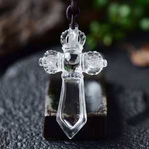 Quartz clair naturel en gros Vajra cristal de guérison Vishwa Vajra - Product Image 4