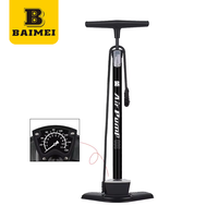 Pompe à air manuelle portable BAIMEI en acier avec manomètre 160 psi, durable, pour accessoires de vélo de route – Vente en gros