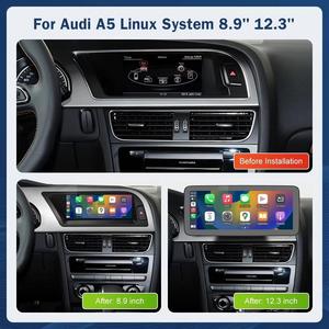 Écran tactile multimédia OEM 8,9'' pour tableau de bord Audi A5 2008-2016, Airplay, <span class=keywords><strong>Miracast</strong></span>, CarPlay sans fil, Android Auto, système d'exploitation Linux - Product Image 3