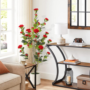 Albero di Camelia Bonsai Artificiale di Alta Qualità con Foglie Realistiche in Plastica Durevole e Tessuto di Seta Ecologico per Decorazione Interna - Product Image 4
