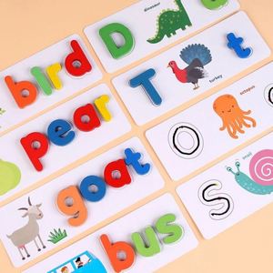 Nuevo Producto 2025, Juguete Educativo de Madera para Niños de 2 a 4 Años, Rompecabezas Cognitivo de Letras Inglesas para Aprender a Escribir - Product Image 3