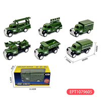 EPT $1 Jouets 1: 64 Véhicule militaire coulissant en alliage Camions Jouets Camion Jouets Véhicules Petites voitures pour enfants
