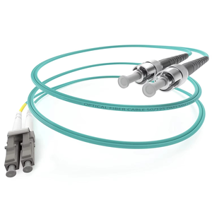 0.5M OM3 sợi vá dây 10GB <span class=keywords><strong>Duplex</strong></span> <span class=keywords><strong>50</strong></span> / <span class=keywords><strong>125</strong></span> <span class=keywords><strong>LC</strong></span> để <span class=keywords><strong>LC</strong></span> <span class=keywords><strong>Multimode</strong></span> Jumper sợi quang Cáp vá dây - Product Image 1