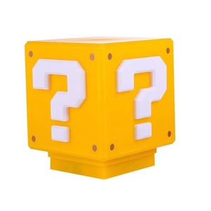 Mario Question Block Night <b>Light</b> <b>Led</b> Touch Control <b>USB</b> Powered Warm White Color Changing Desk Lamp - Product Image 5
