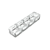 Porte-clés clavier mécanique unisexe DIY avec base transparente et éclairage LED, style fidget clicker, vente en gros usine