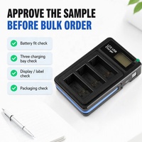 Cargador de Batería para Cámara de 3 Canales para FB-DC-AHDBT-901, Cargador USB Rápido de Triple Ranura para Venta al por Mayor y Personalización de Fábrica
