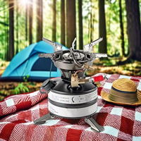 Portable Mini acier gaz Diesel poêle extérieur pliable méthode manuelle pour Camping BBQ et voyage accessoire de stockage de carburant liquide