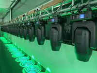 Projecteur LED professionnel 400W à tête mobile 3-en-1, éclairage puissant, contrôle DMX512, couleurs Gobos CMY, lumière de scène LED