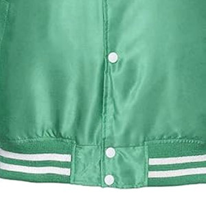Chaqueta Varsity de Invierno de Alta Calidad, Impermeable y Resistente al Viento, Personalizada, de Poliéster Satinado, con Cuello Alto, Estilo Casual Urbano - Product Image 3
