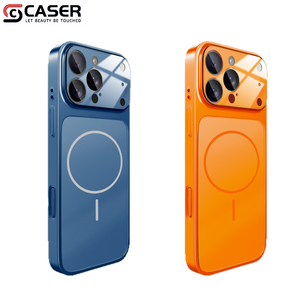 เคสโทรศัพท์แบบเรียบง่าย สีพื้น ดีไซน์บาง ขอบแม่เหล็ก ผิวกระจกเงา ป้องกันการกระแทก สำหรับ iPhone 17/17 Air/Pro/Pro Max - Product Image 1