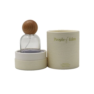 Custom Luxury Recycled & Biodegradable Paper Cylinder <b>Box</b> with UV Coating and Embossing for Perfume Cosmetic Skincare Packaging - Product Image 2