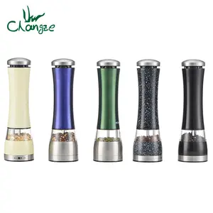 Màu Tùy Chỉnh Điện Salt Và Pepper Grinder Thép Không Gỉ Pepper Miller Điện