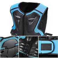 Blouson de protection rigide et léger pour enfants, respirant, avec protections coudes, genoux, dos et poitrine, anti-chute, pour moto et VTT tout-terrain