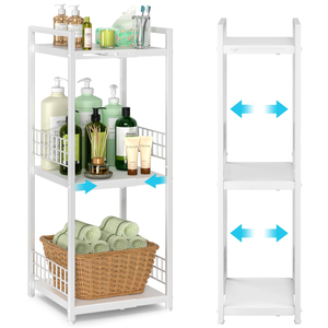 รถเข็นเก็บของอเนกประสงค์แบบปรับขนาดได้ 3 ชั้น - Product Image 1