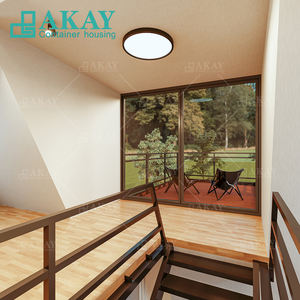 Haut de gamme moderne triangulaire 2 étages Villa préfabriquée bureau extérieur Airbnb cabine hôtel <span class=keywords><strong>maison</strong></span> modulaire maisons préfabriquées - Product Image 6