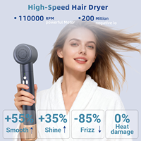 Multi-styler professionnel avec moteur BLDC, brosse à cheveux en nylon, boucleur et lisseur, technologie Air Straight